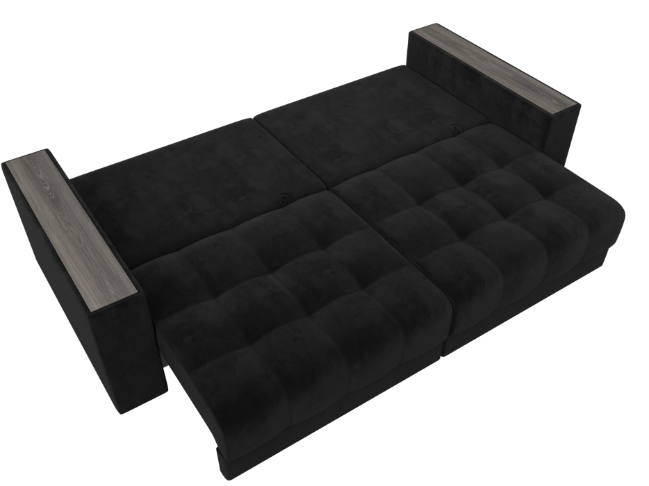 Дизайнерские диваны для гостиной, Диван прямой с декором Лига-049 НПБ, велюр SEVEN