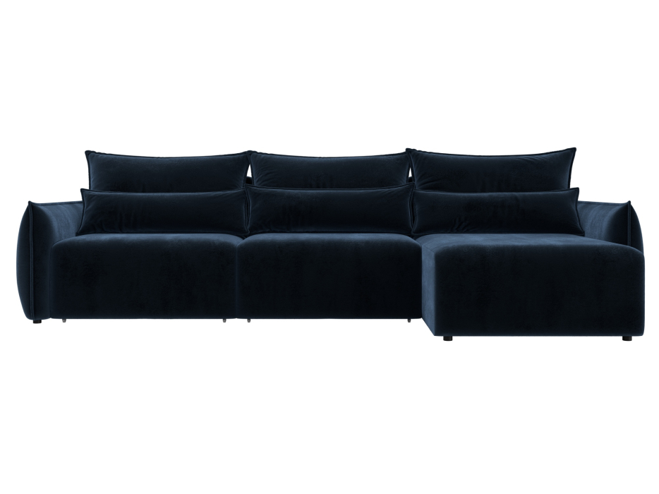 Диваны угловые в гостиную, Диван угловой Лига-051 НПБ Лонг угол универсальный, велюр TOWER