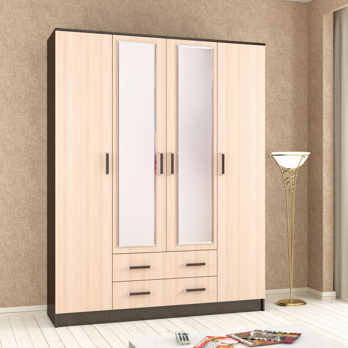 Шкафы распашные, Шкаф для одежды и белья Лагуна 160 см