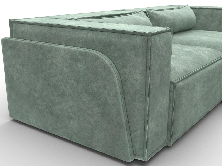 Диваны угловые в гостиную, Диван угловой Лига-061 угол правый, велюр BRUT