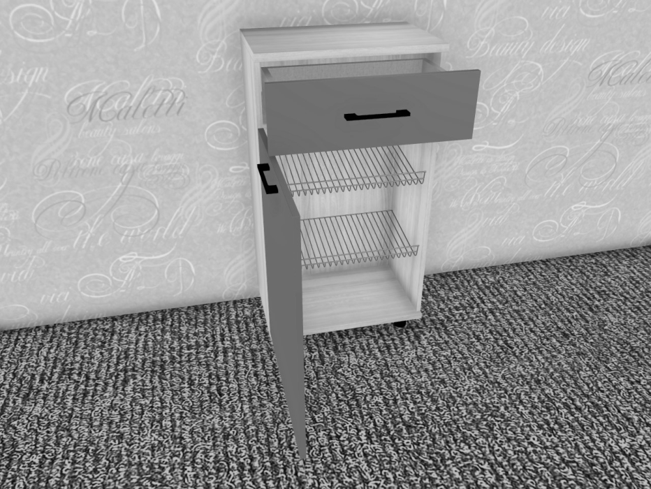 Обувницы, Модульная система Грейс Тумба ТБ-5005  Гикори Джексон Темный