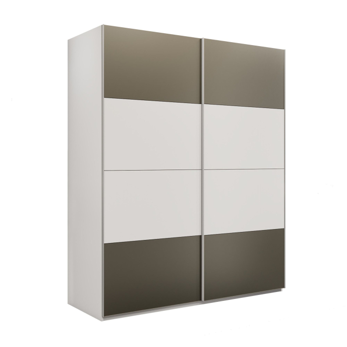 Шкафы-купе 2-х дверные, Шкаф-купе Эста 2-х дверный ДСП/Стекла хаки/Доводчик 200х66х240