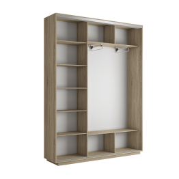 Шкаф-купе Экспресс 3-х дверный Фотопечать Квадрат Стекла 180х45х220