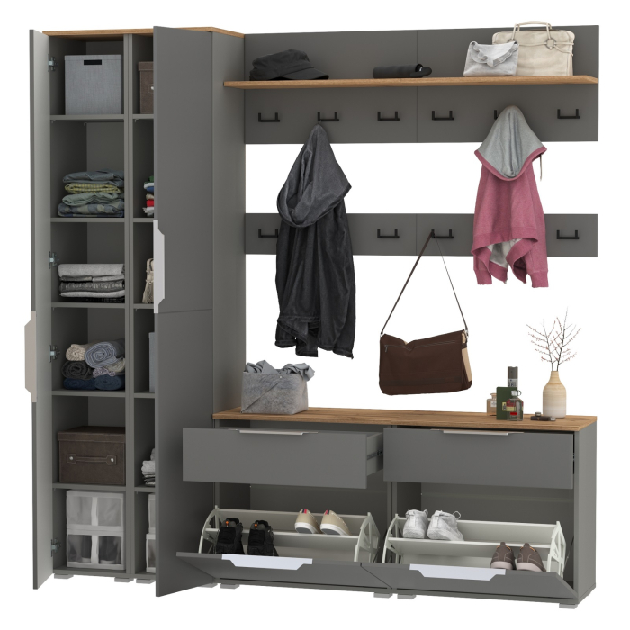 Прихожие, Узкая мебель в прихожую Октава № 35