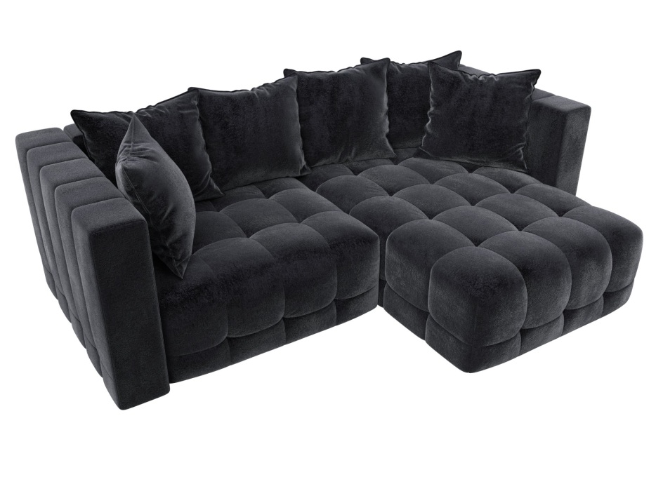 Диваны еврокнижки, Диван угловой Лига-052 НПБ угол универсальный, велюр TOWER