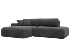 Диваны угловые в гостиную, Диван угловой Лига-036 НПБ Модерн левый угол, велюр BRUT