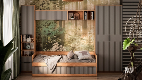 Полка настенная Хилтон (940) исп 1.1, дуб крафт золотой