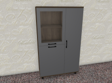 Шкафы распашные, Модульная система Грейс Шкаф ШК-5083  Гикори Джексон Темный