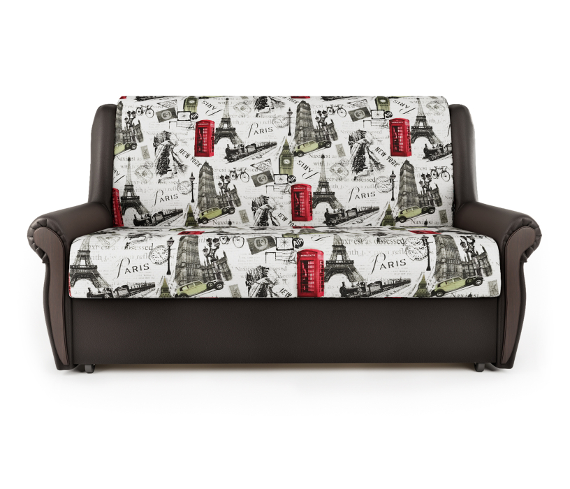 Диваны с ящиком для белья, Диван-кровать Аккорд М 160, велюр/экокожа