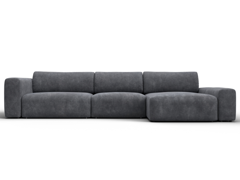 Диваны угловые в гостиную, Диван угловой Лига-066 НПБ Лонг угол правый, велюр BRUT