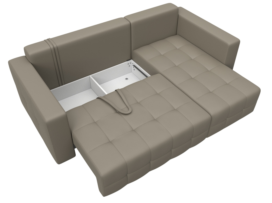 Диваны угловые в гостиную, Диван угловой Лига-075 угол универсальный, экокожа GRIFON