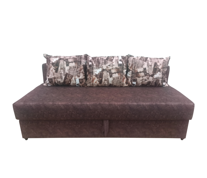 Диваны с ящиком для белья, Евро-софа Вельвет без подлокотников