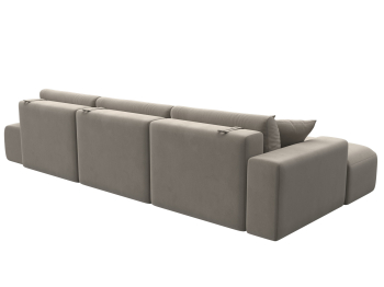 Диван угловой Лига-036 Модерн Лонг левый угол, микровельвет