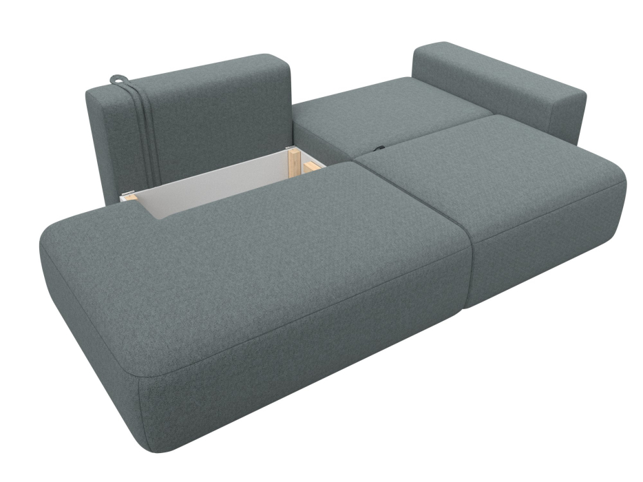 Диваны еврокнижки, Диван прямой Лига-036 НПБ Модерн подлокотник справа, рогожка Амур