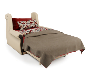 Кресло-кровать Аккорд М, экокожа/шенилл