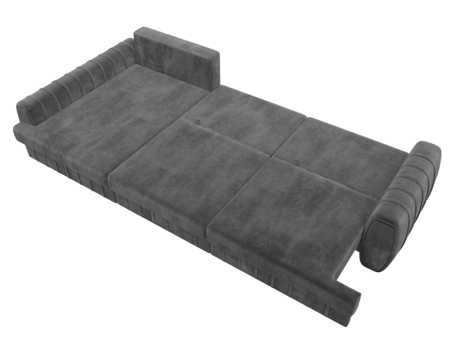 Диваны угловые в гостиную, Диван угловой Лига-057 НПБ Лонг угол левый, велюр TOWER