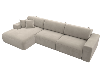 Диван угловой Лига-036 Классик Лонг левый угол, микровельвет