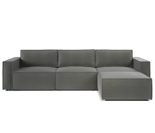 Диван модульный Шарм 25 327х170х70 см, правый, велюр