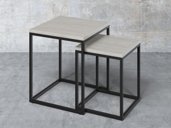 Набор журнальных столиков Айсберг Лофт Черный