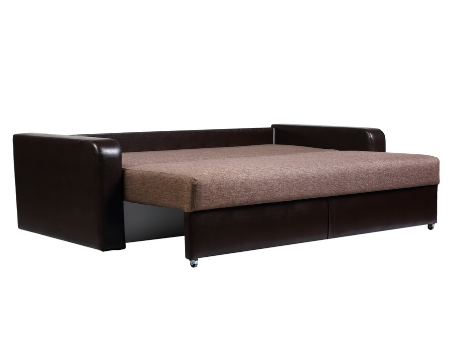 Диваны прямые, Диван-кровать еврокнижка Дублин 150, рогожка /экокожа