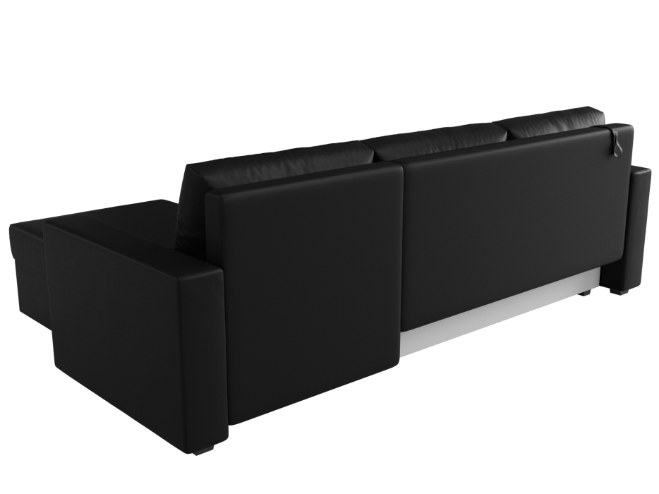 Диваны угловые в гостиную, Угловой диван Траумберг Лайт правый угол, экокожа