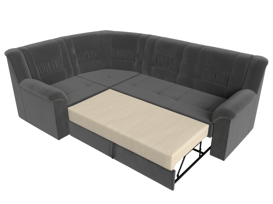 Диваны угловые в гостиную, Угловой диван Карелия левый, велюр