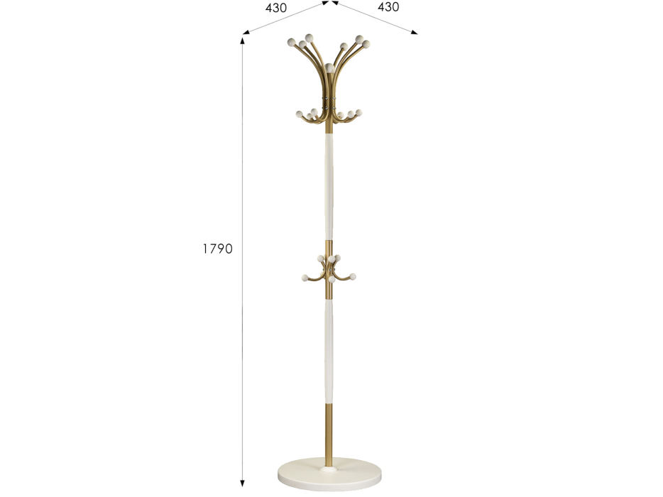 Напольные, Вешалка напольная Мебелик Д 1