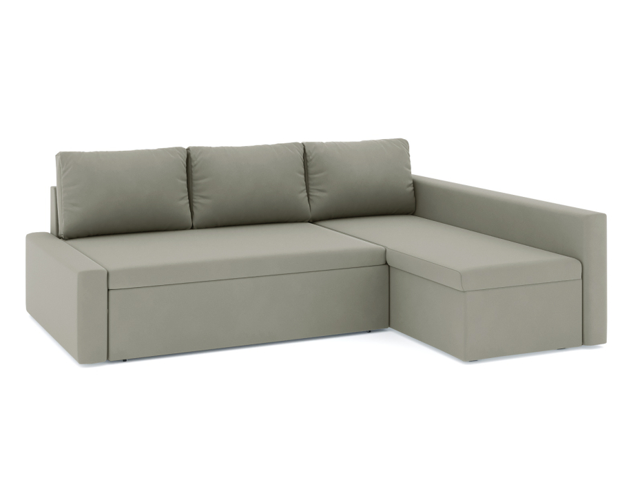 Диваны угловые в гостиную, Диван-кровать угловой Фрихетен дельфин, велюр