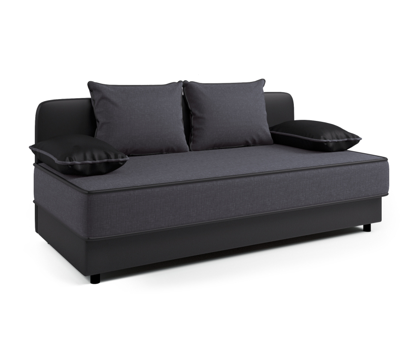 Диваны прямые кухонные, Кушетка Прима, экокожа/рогожка