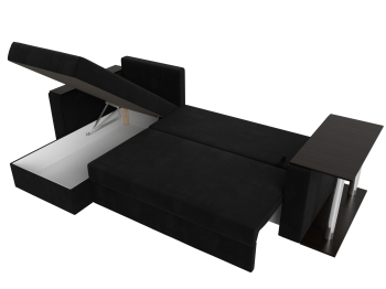 Угловой диван Атланта левый угол, микровельвет