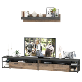 Две ТВ-тумбы Трувор с навесной полкой