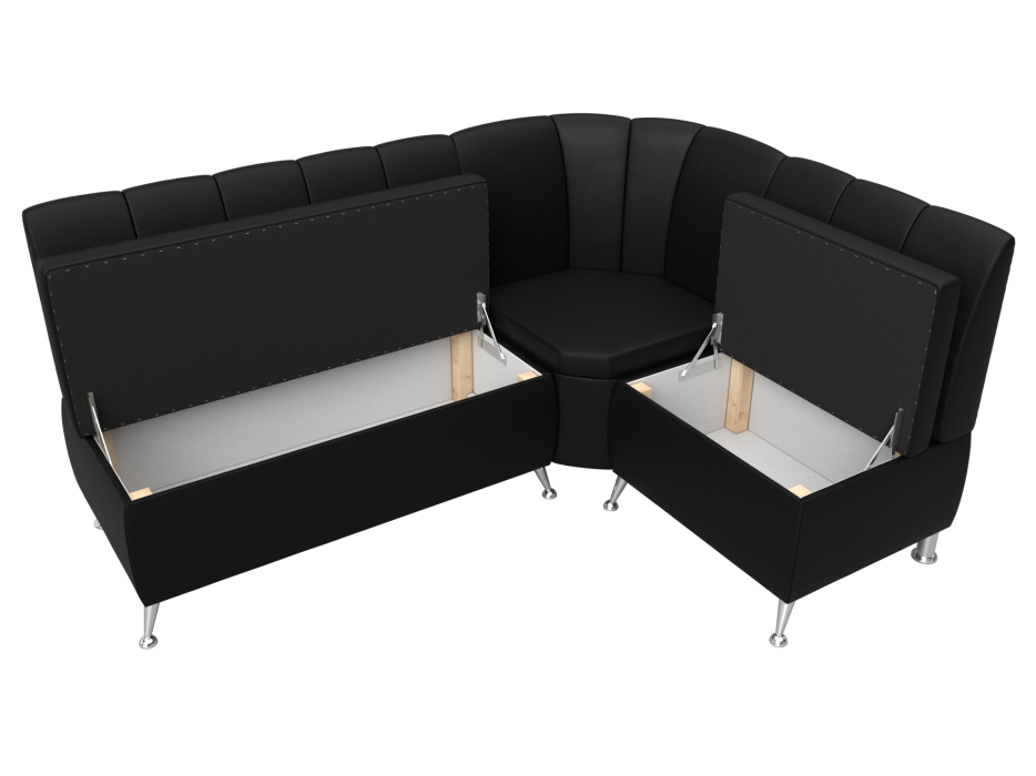 Диваны угловые кухонные, Диван кухонный угловой Кантри правый угол, экокожа