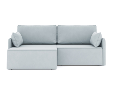 Диваны угловые в гостиную, Диван-кровать угловой еврокнижка Блюм, велюр