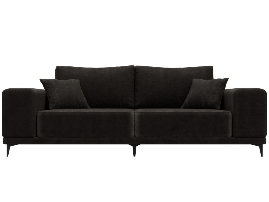 Диваны кровати со спальным местом, Диван прямой Льюес, велюр BRUT