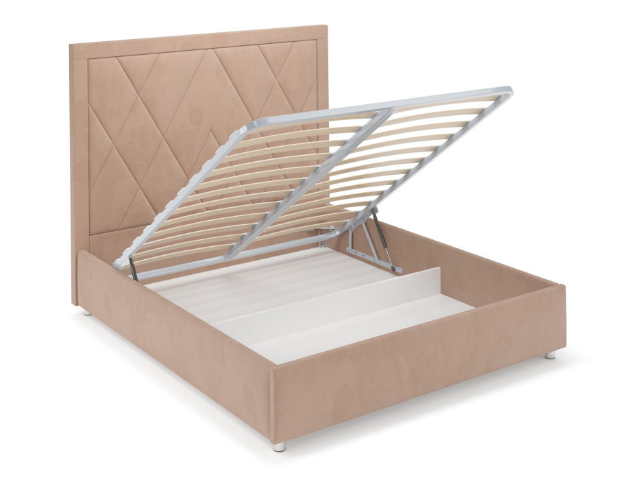 Мягкая кровать, Кровать Треви 160 см (Велюр)