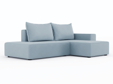 Диваны угловые в гостиную, Диван-кровать угловой Кензо еврокнижка, велюр