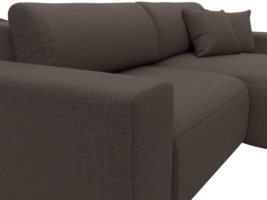 Диваны угловые в гостиную, Диван угловой Лига-036 НПБ Классик правый угол, рогожка Амур