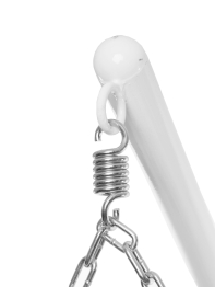 Подвесное кресло ДЛЯ ДВОИХ ЛЮКС с ротангом белое