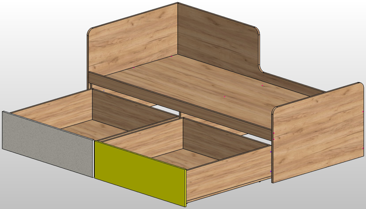 Кровати одноярусные, Кровать Мартин