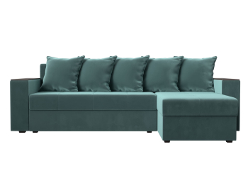 Диван угловой Дубай Лайт, велюр, правый угол