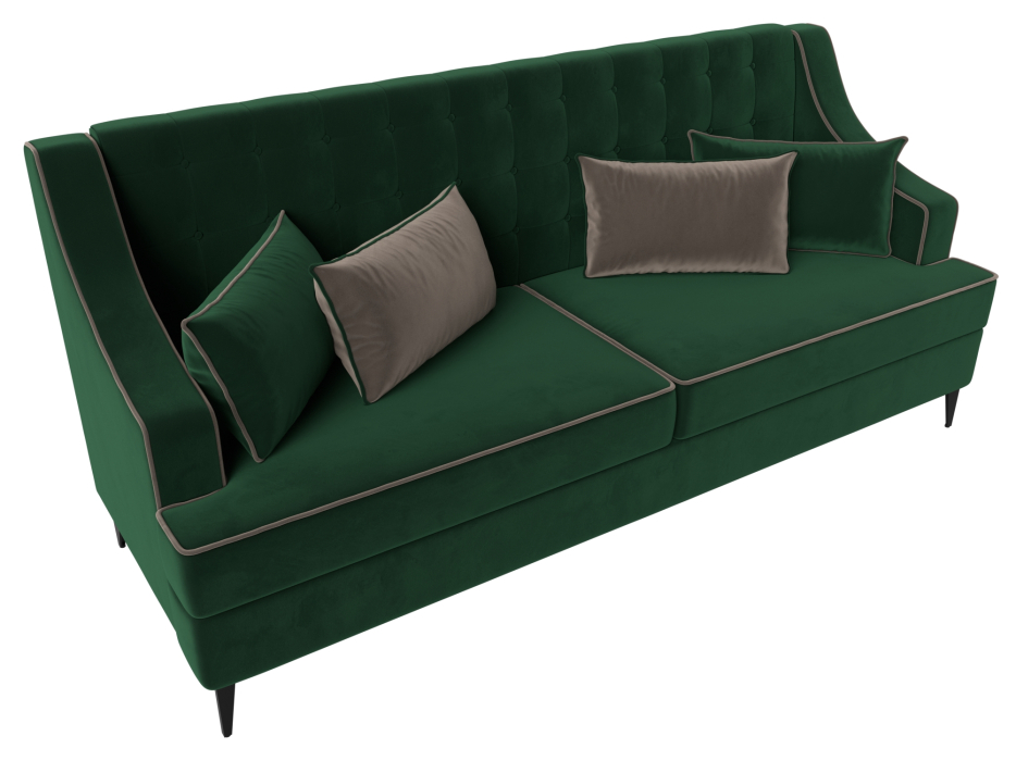 Дизайнерские диваны для гостиной, Прямой диван Марк, велюр