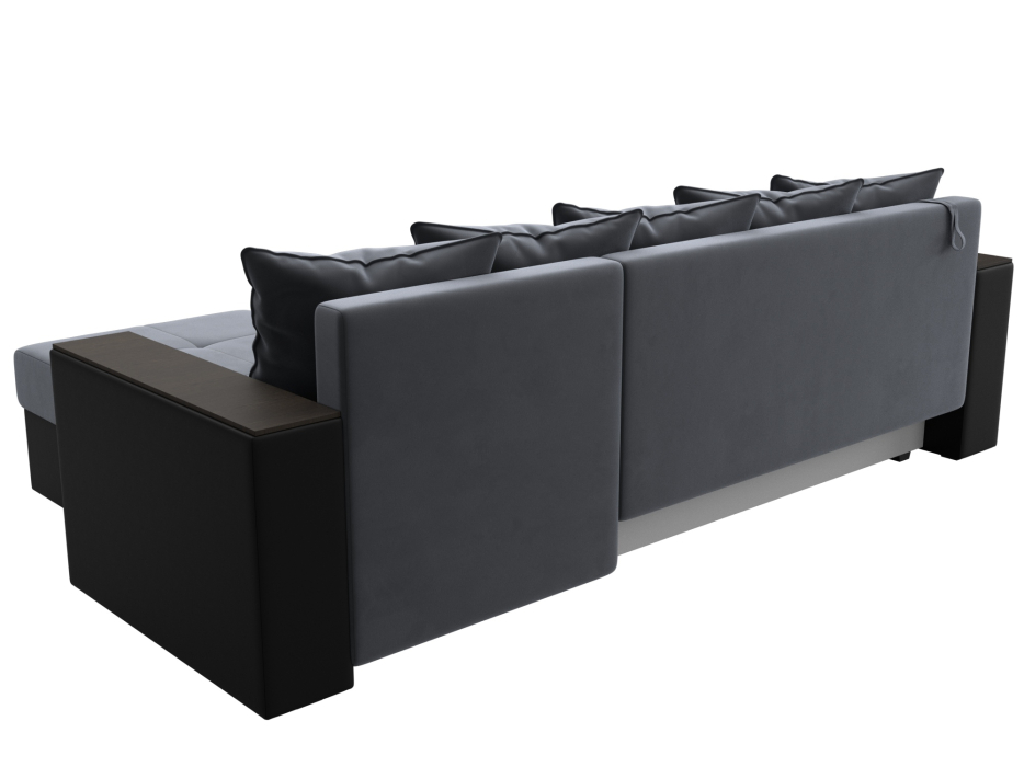 Диваны угловые в гостиную, Диван угловой Дубай Лайт угол универсальный, велюр/экокожа