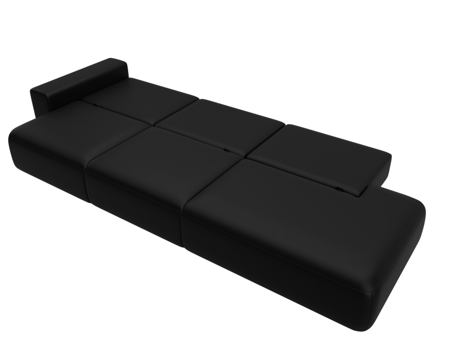 Диваны еврокнижки, Диван прямой Лига-036 НПБ Модерн Лонг подлокотник слева, экокожа GRIFON