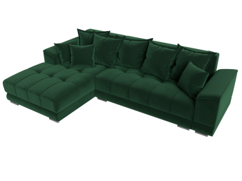 Угловой диван НордСтар левый угол, велюр