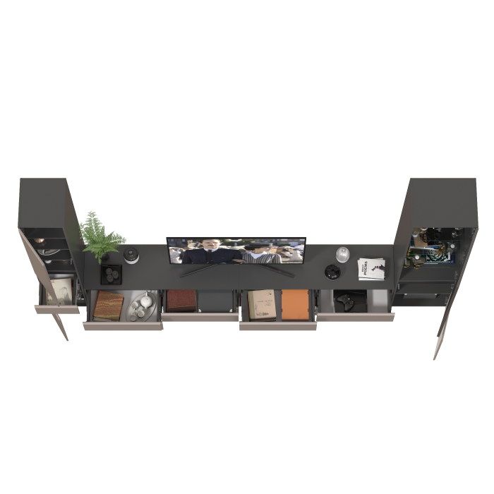 Стенки для гостиной, Мебель в гостиную корпусная Сидней № 135