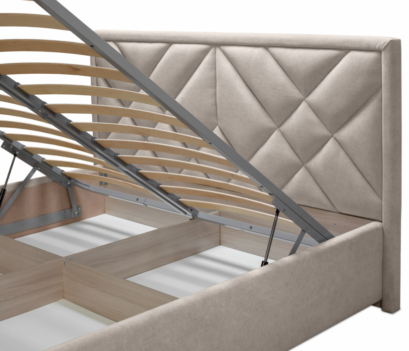 Мягкая кровать, Кровать Сидней 120 с подъемным механизмом, микровелюр