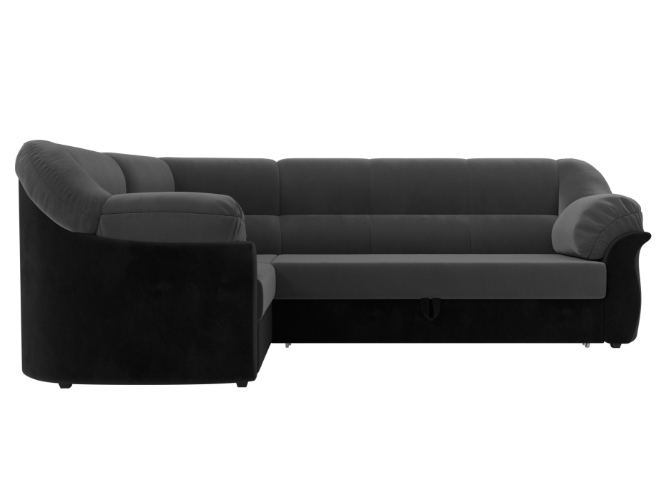 Диваны угловые в гостиную, Диван угловой Карнелла левый угол, велюр