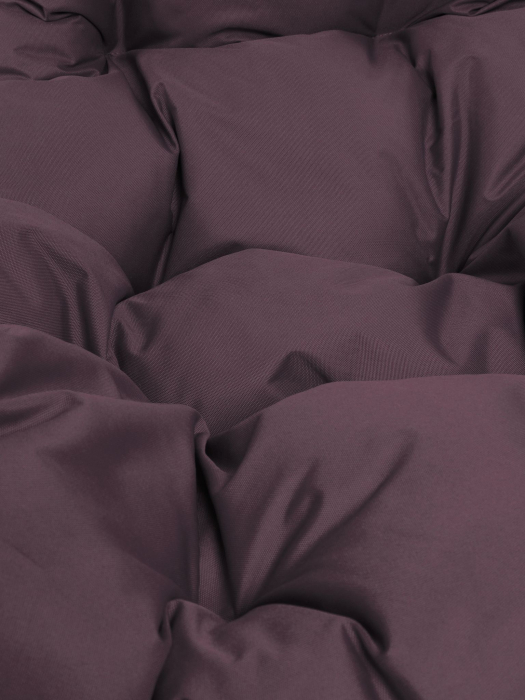 Подвесные кресла, Подвесное кресло КАПЛЯ ЛЮКС белая стойка двуцветное с ротангом