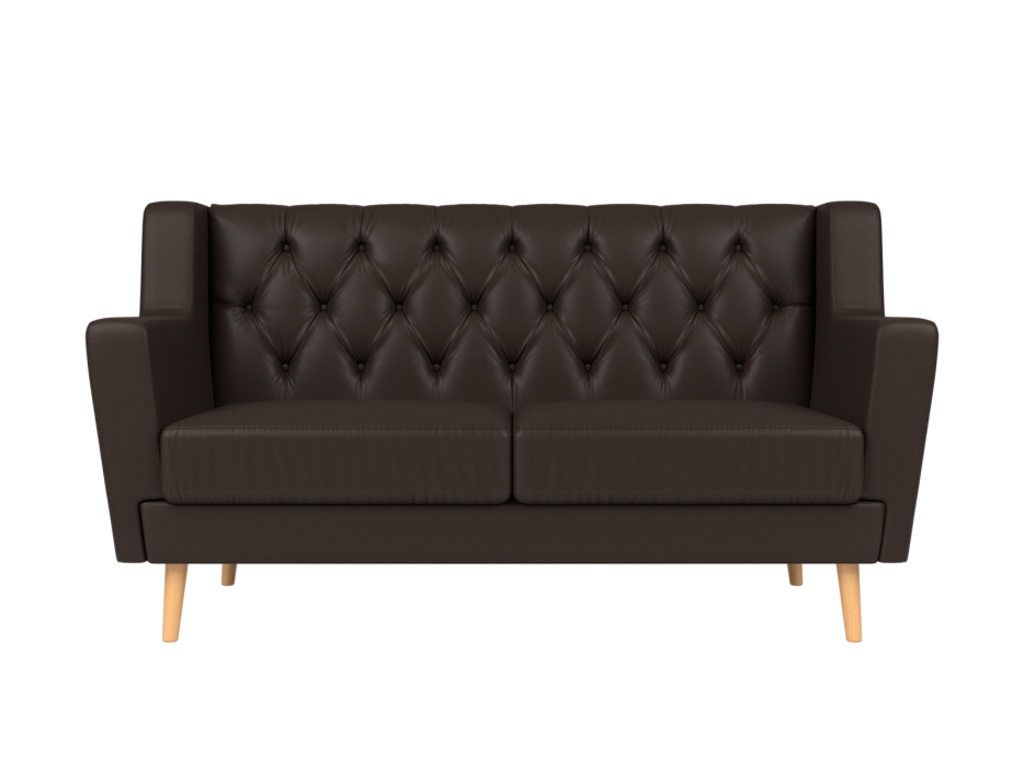 Диваны прямые кухонные, Прямой диван Брайтон 2 Люкс, экокожа