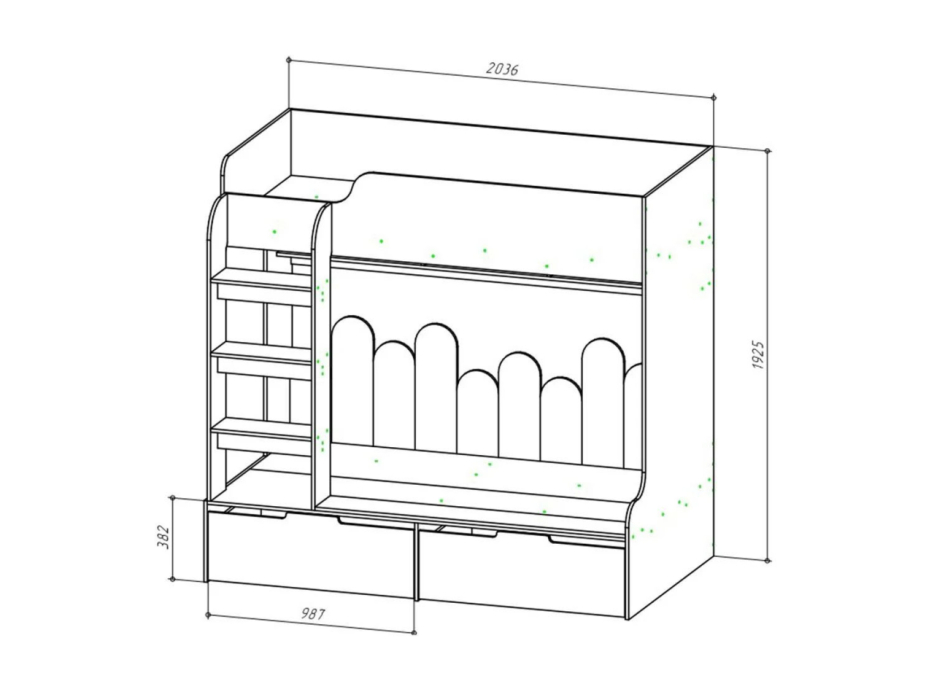 Кровати-чердаки, Кровать-чердак Браун